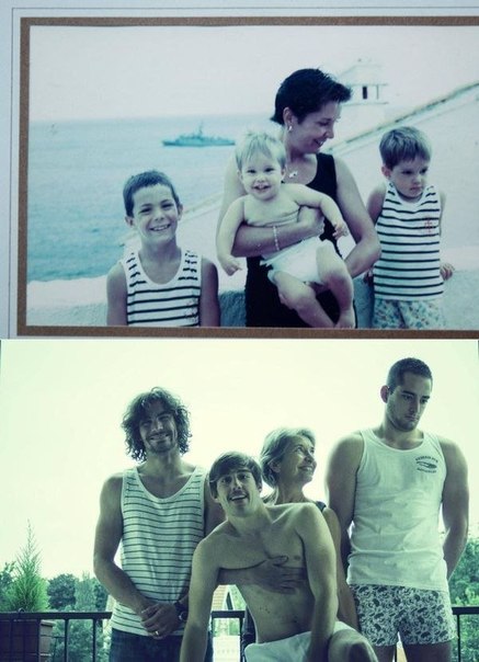 Семейные фото - тогда и сейчас