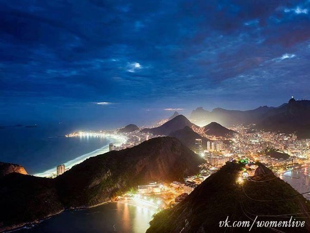 Потрясающий вид на Рио-де-Жанейро, Бразилия!