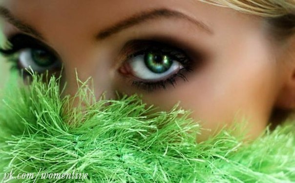 Самый редкий цвет человеческих глаз в мире — это зелёный.