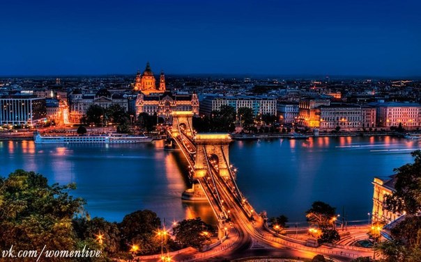 Ночной Будапешт, Венгрия