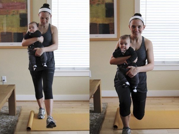 4 фитнес упражнения для мамы, которые понравятся Вашему малышу!)