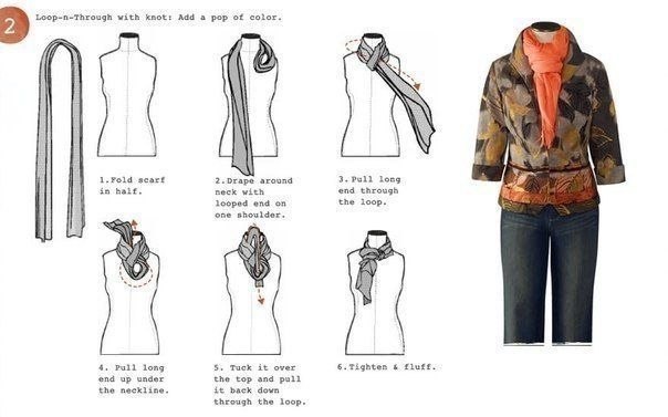 6 способов красиво завязать шарф.