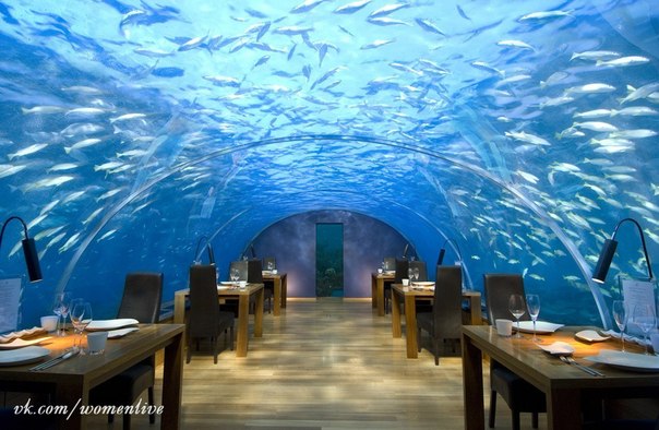 Подводный отель на Мальдивах, Остров Рангали. 