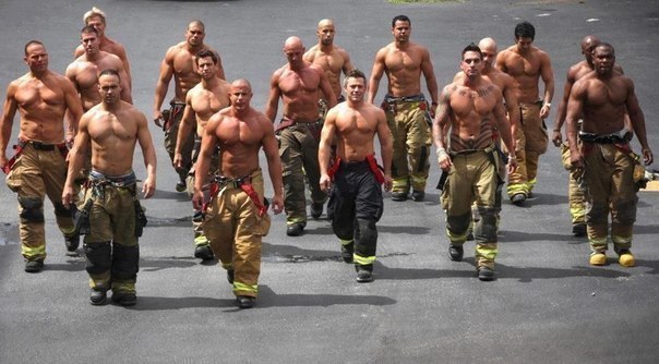 Так выглядят пожарные в Америке.Нравятся?