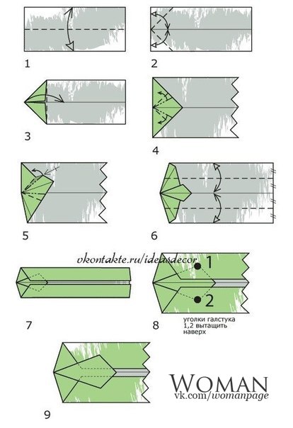 Рубашка оригами