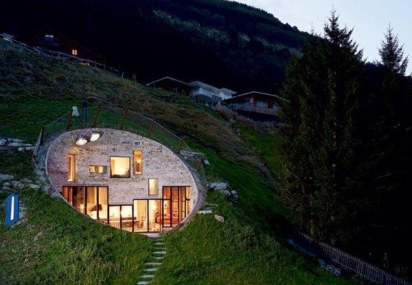 Дом в горе. Вилла Vals, Швейцария