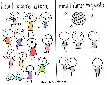 Как я танцую один / Как я танцую на публике