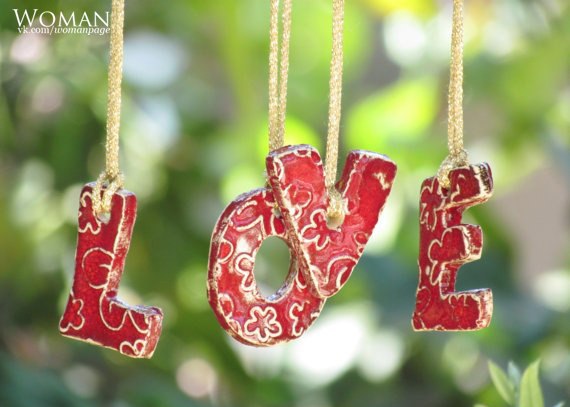 Слова любви! Как можно оформить буквы для свадьбы