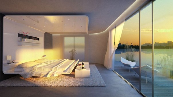 Красивый дизайн спальни.