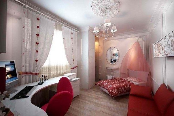 Дизайн однокомнатной квартиры для девушки
