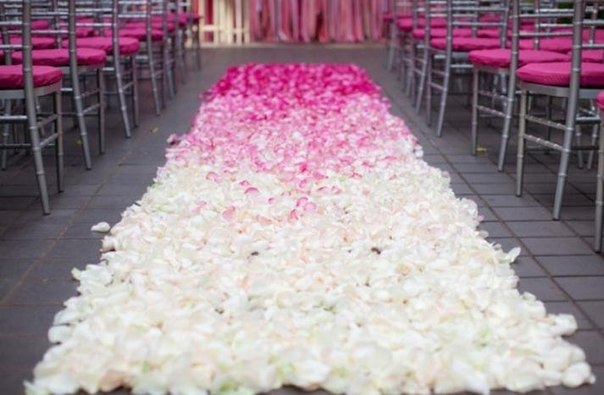 Свадебные ковры из цветов