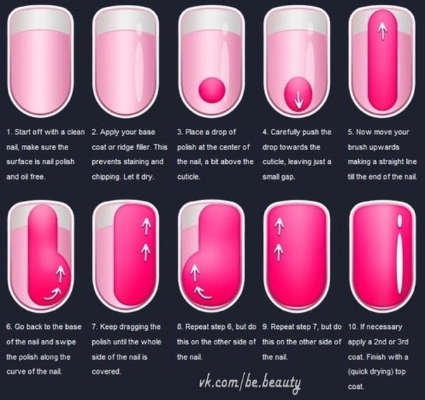 Как правильно красить ногти: