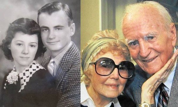 Так бывает! Лес и Хелен родились в один день, прожили в браке 75 лет и умерли через день в возрасте 94 года. " Она не хотела видеть его мертвым, а он не хотел жить без неё"...