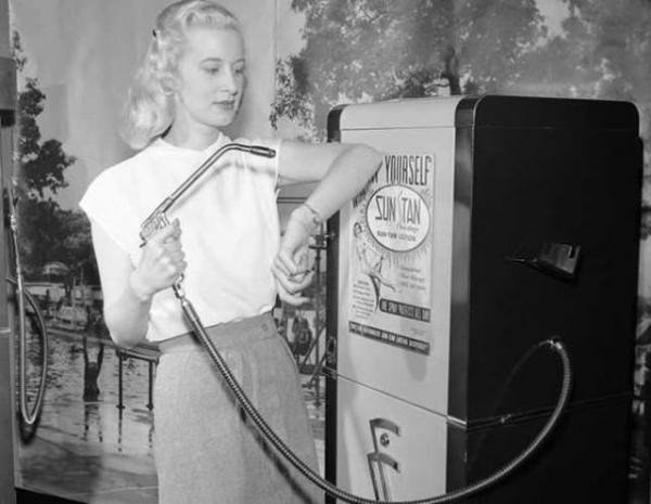 Автомат для моментального загара, США, 1949 год
