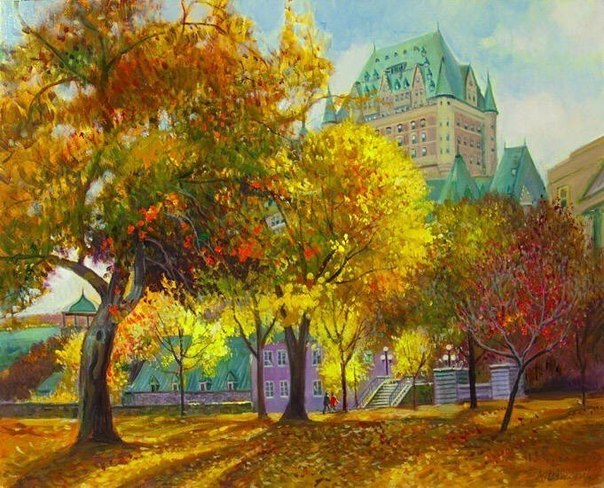 Серия картин от канадского художника Andris Leimanis  Золотая осень 